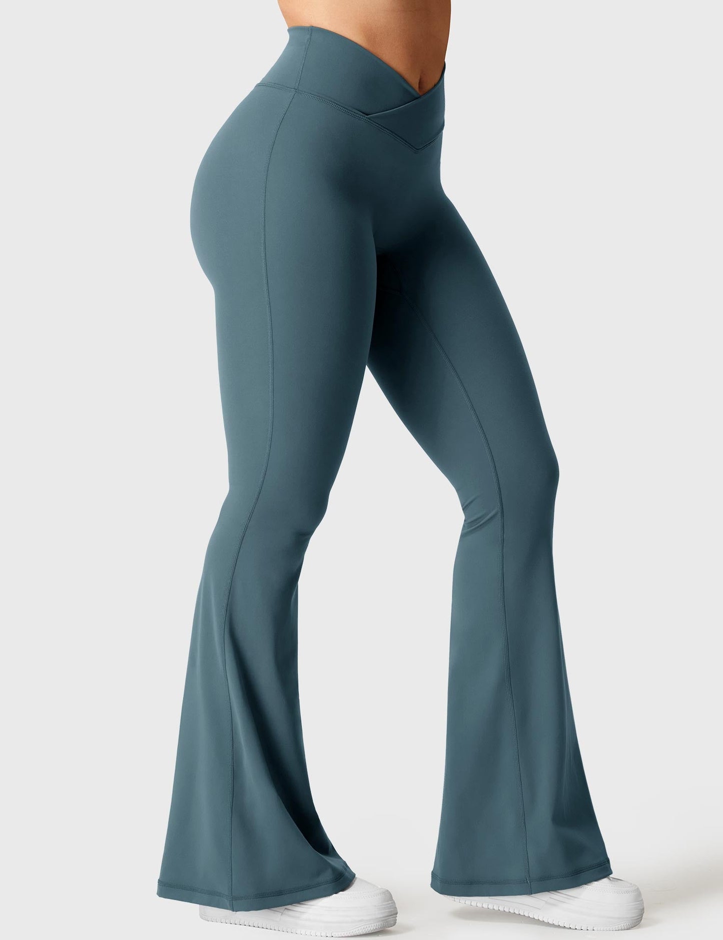 V-Waistband Flare Leggings