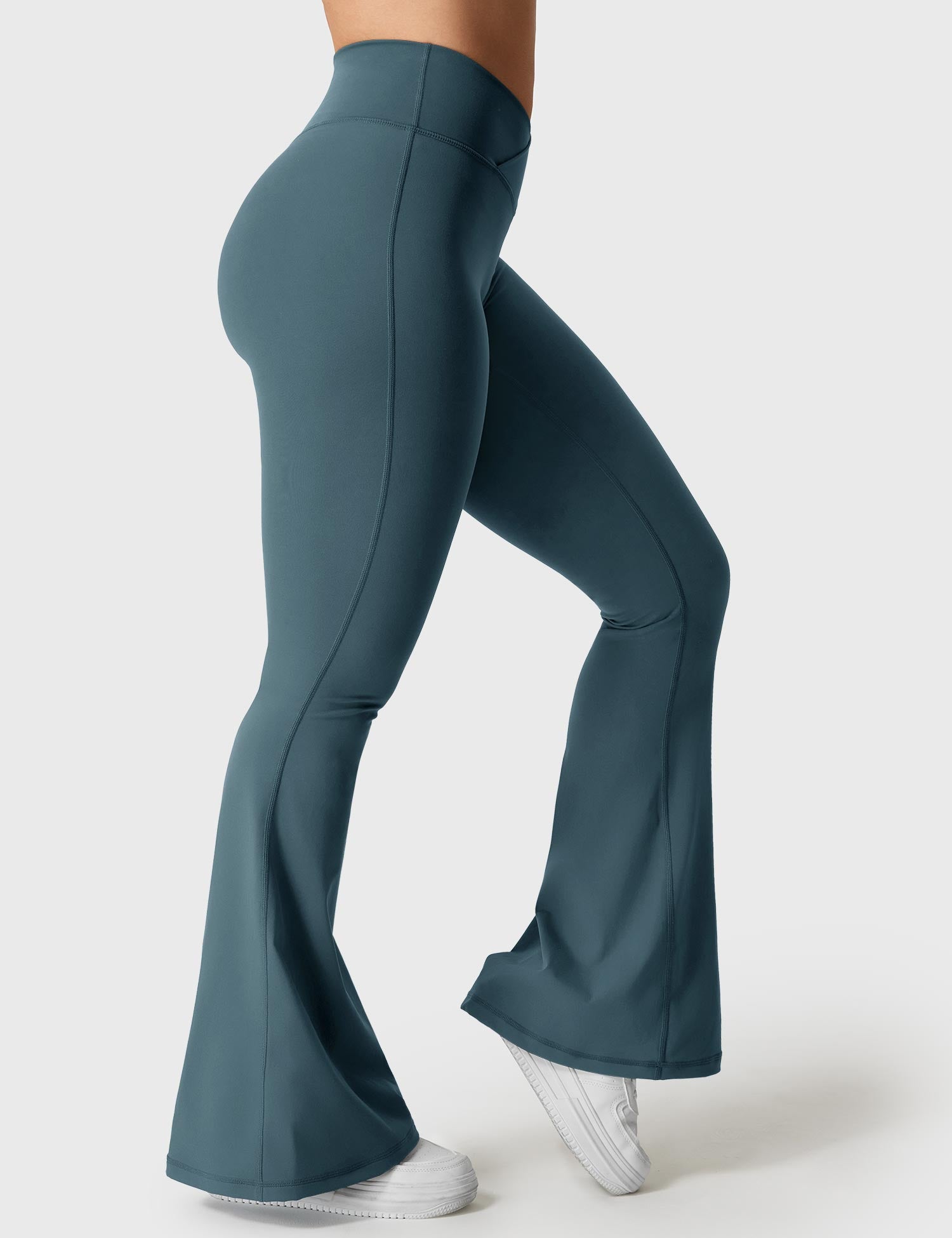 V-Waistband Flare Leggings
