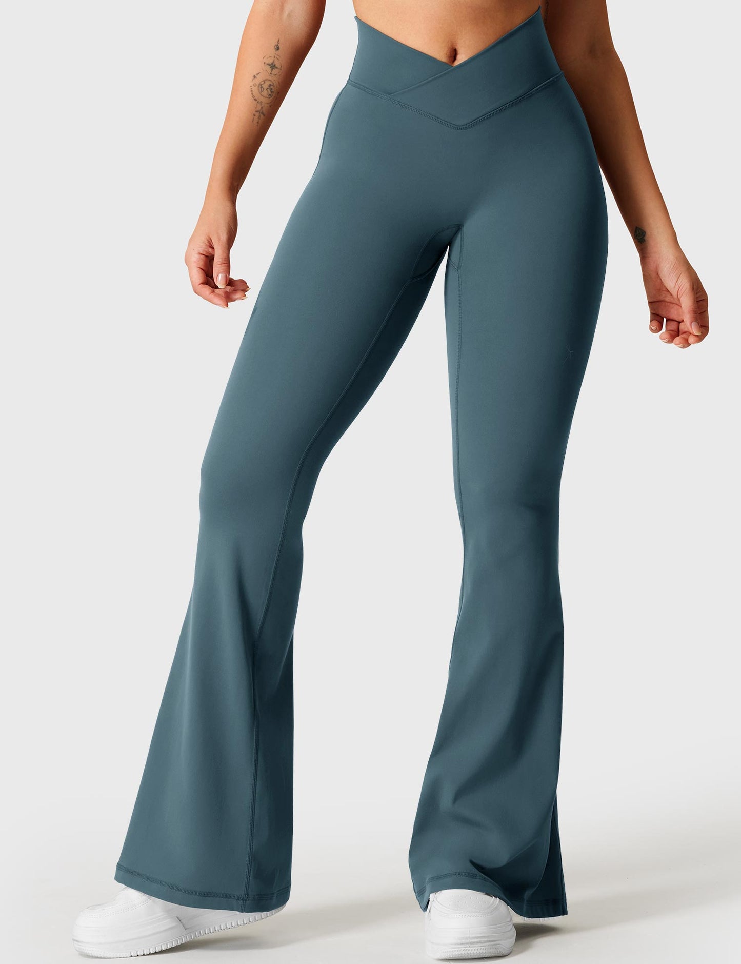V-Waistband Flare Leggings