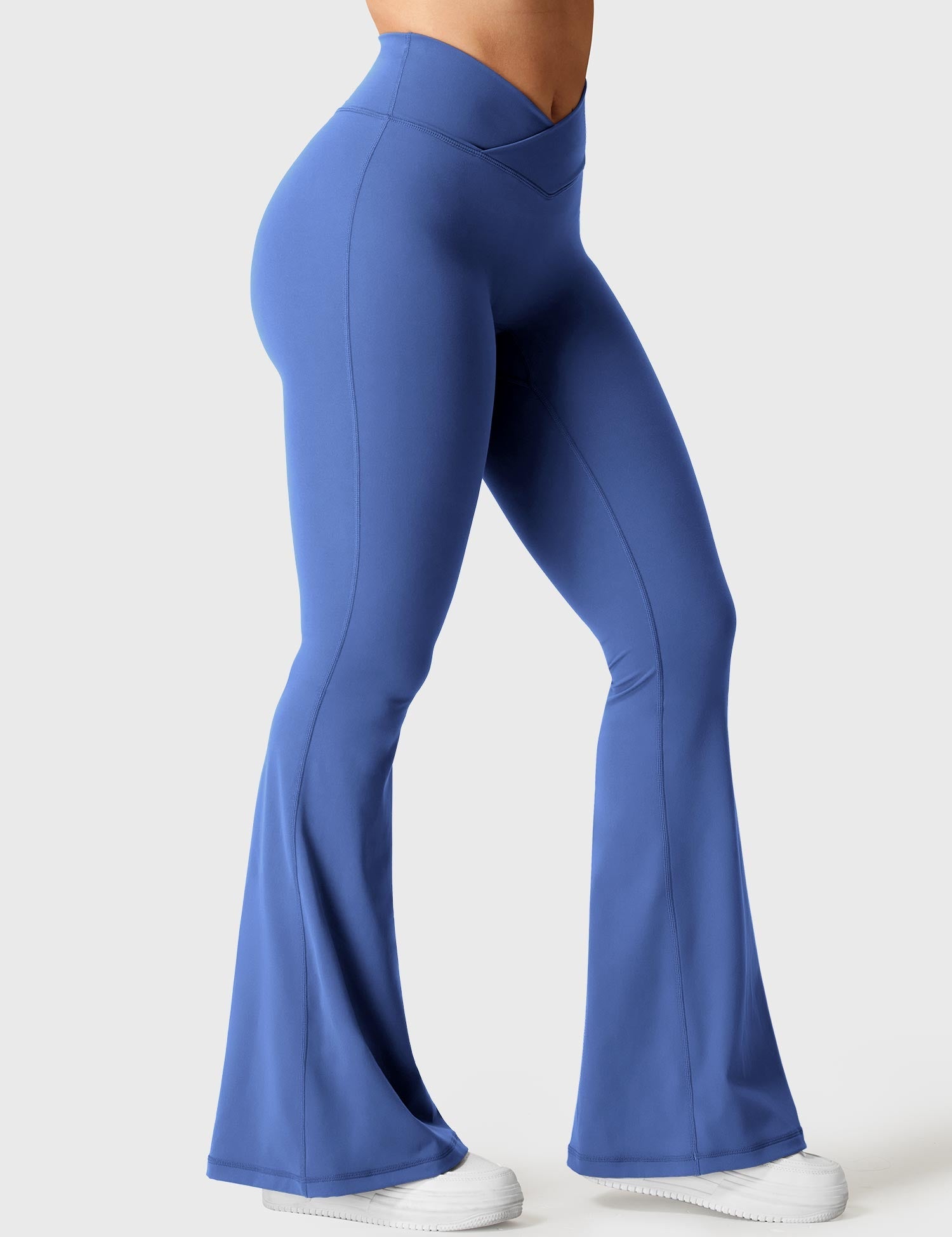V-Waistband Flare Leggings