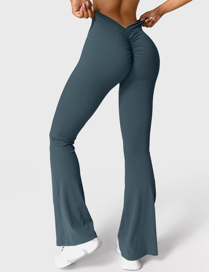 V-Back Flare Leggings