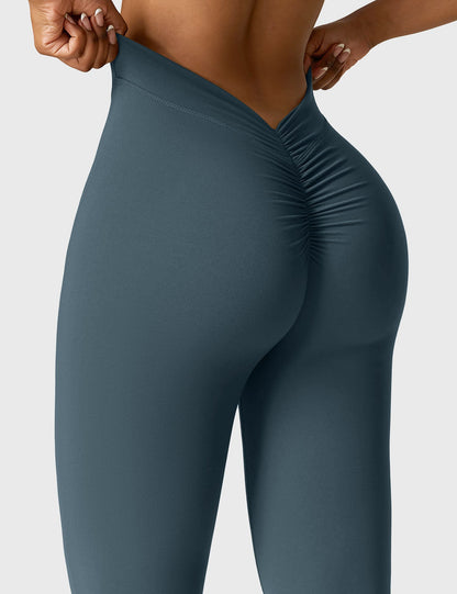 V-Back Flare Leggings