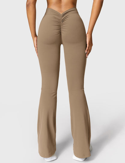 V-Back Flare Leggings
