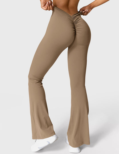 V-Back Flare Leggings