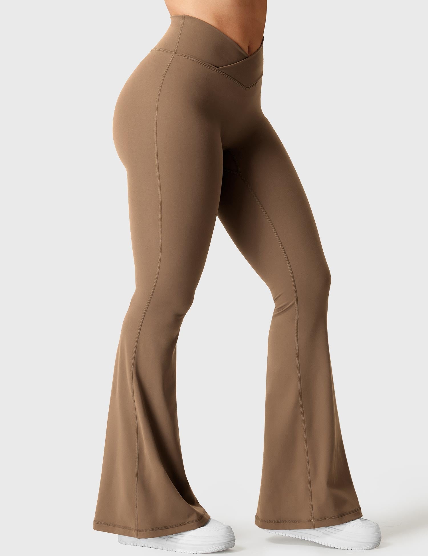 V-Waistband Flare Leggings