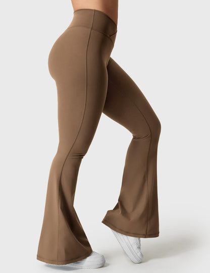 V-Waistband Flare Leggings