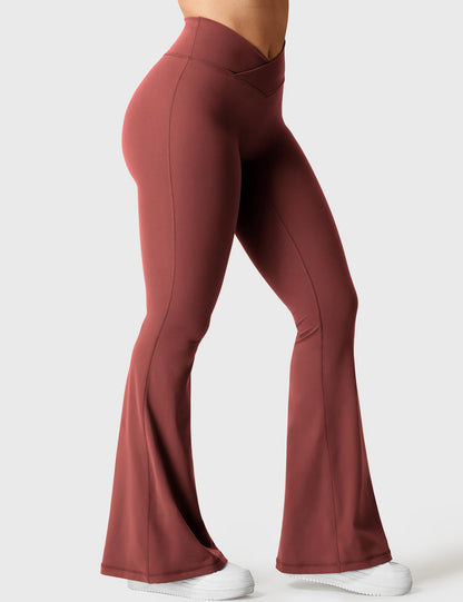 V-Waistband Flare Leggings
