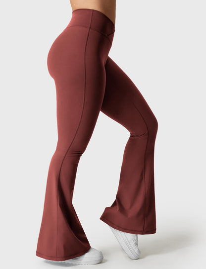 V-Waistband Flare Leggings