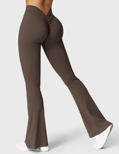 V-Back Flare Leggings