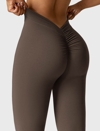 V-Back Flare Leggings