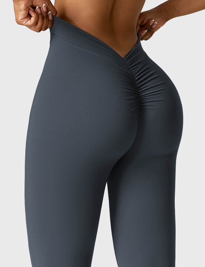 V-Back Flare Leggings