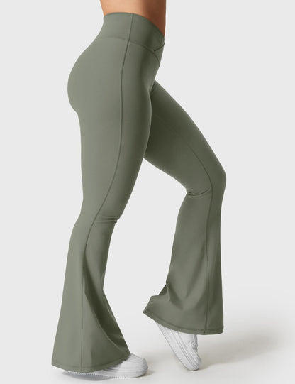 V-Waistband Flare Leggings