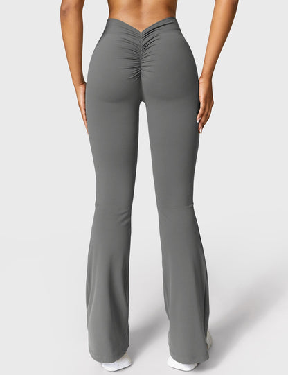 V-Back Flare Leggings