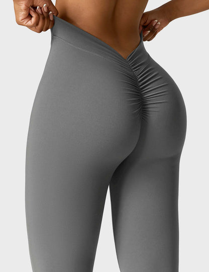 V-Back Flare Leggings