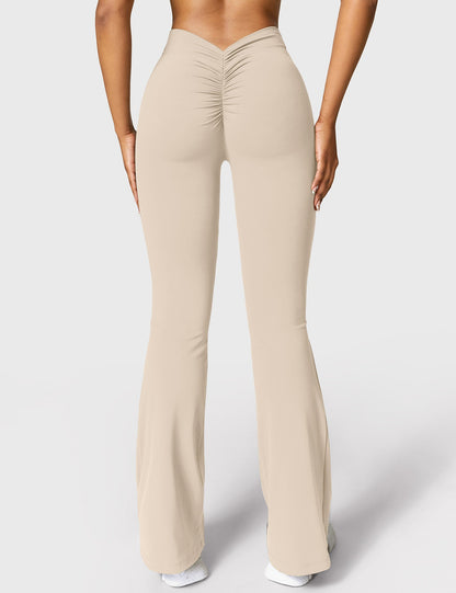 V-Back Flare Leggings