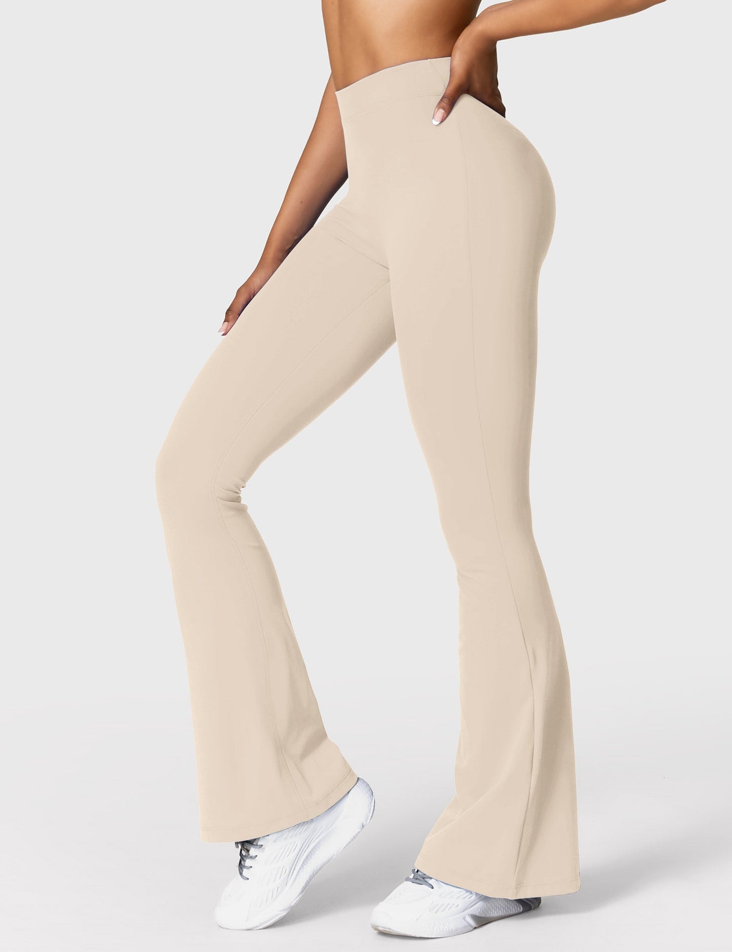 V-Back Flare Leggings