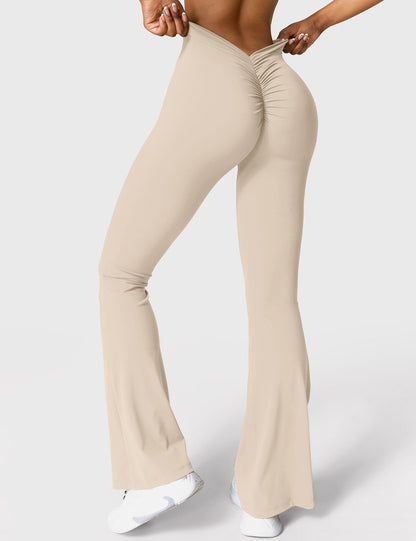 V-Back Flare Leggings