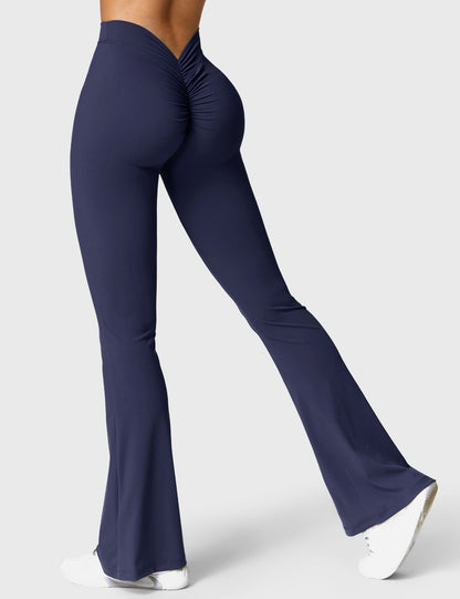 V-Back Flare Leggings