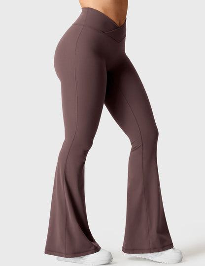 V-Waistband Flare Leggings