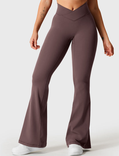 V-Waistband Flare Leggings