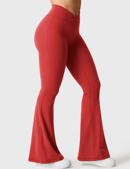 V-Waistband Flare Leggings
