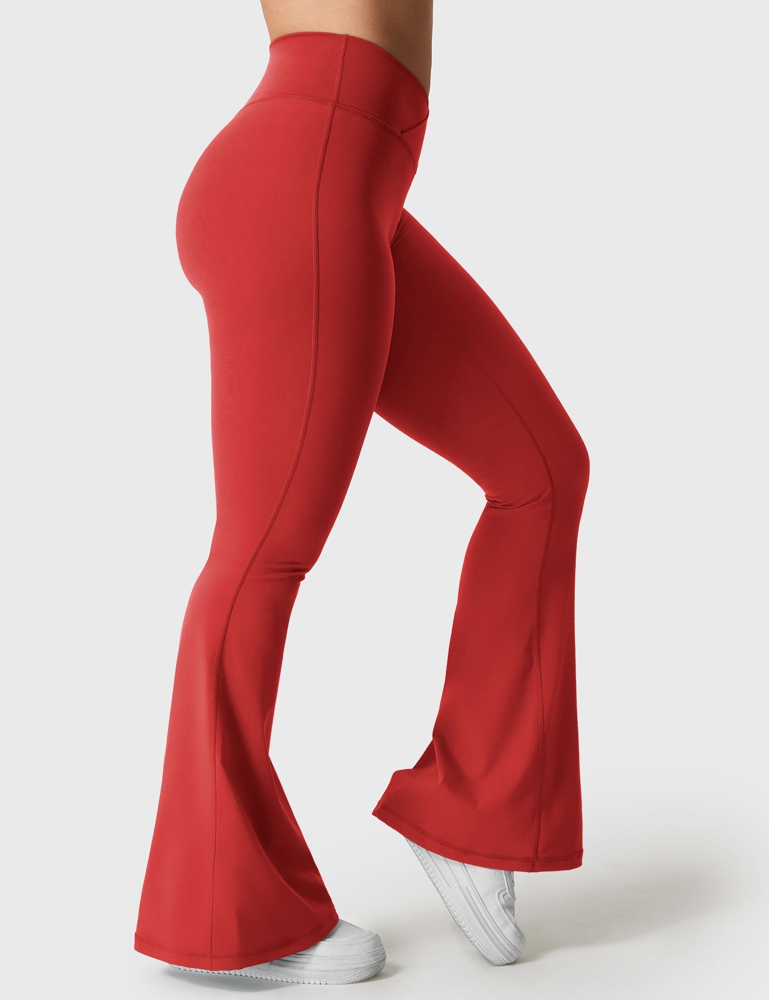 V-Waistband Flare Leggings