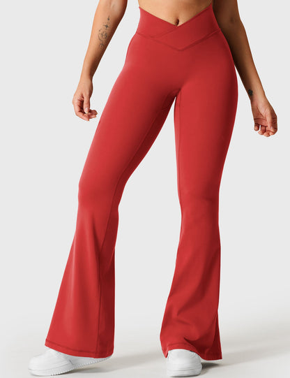 V-Waistband Flare Leggings