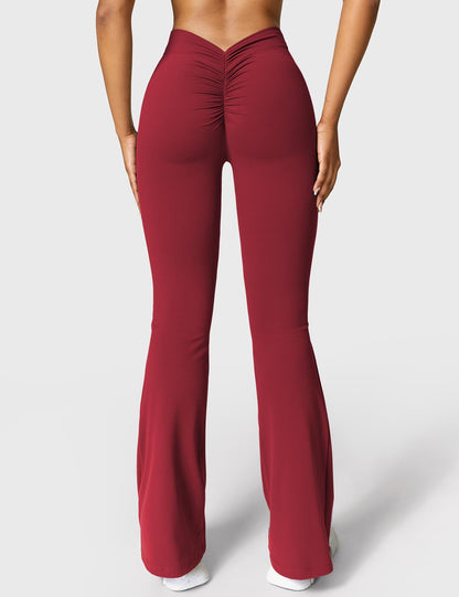 V-Back Flare Leggings