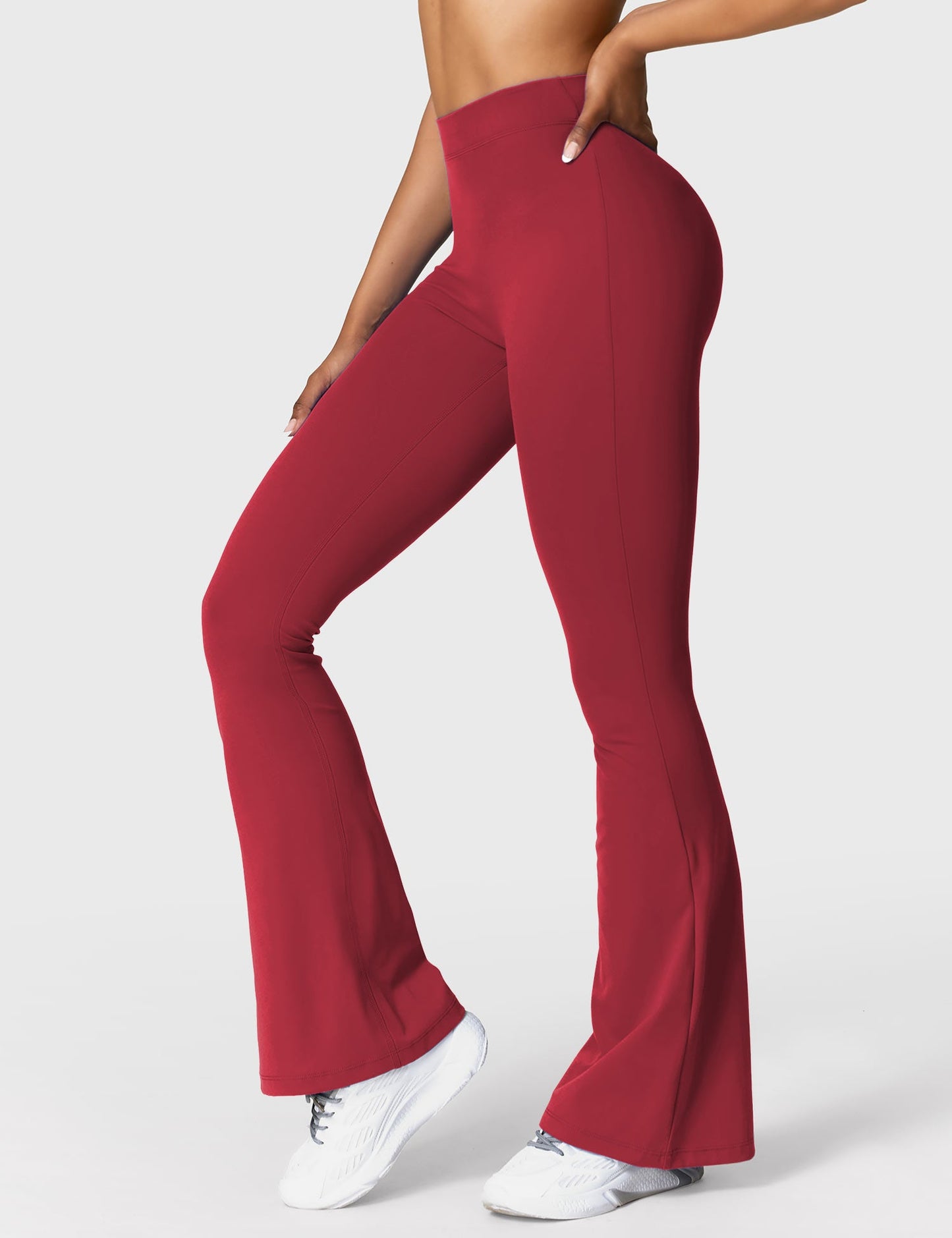 V-Back Flare Leggings