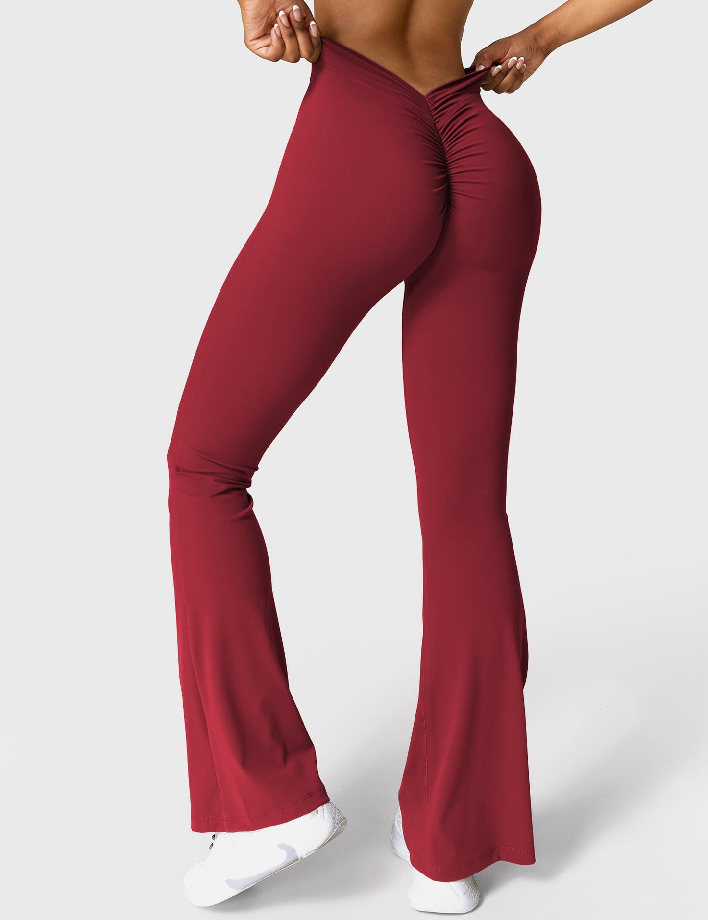 V-Back Flare Leggings