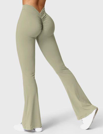 V-Back Flare Leggings