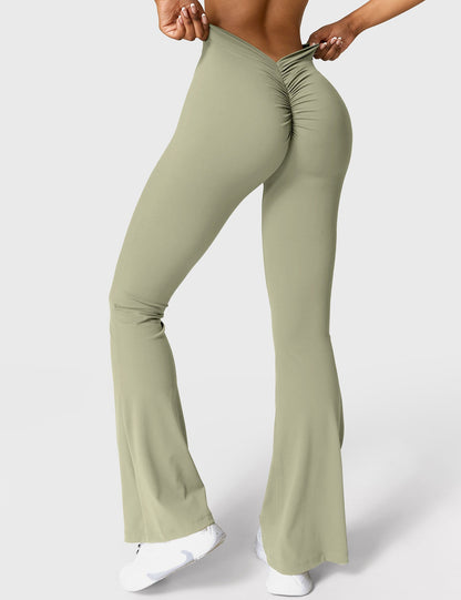 V-Back Flare Leggings