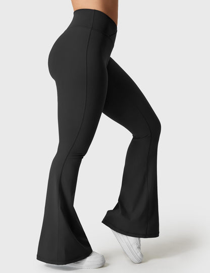 V-Waistband Flare Leggings