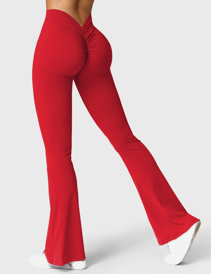 V-Back Flare Leggings