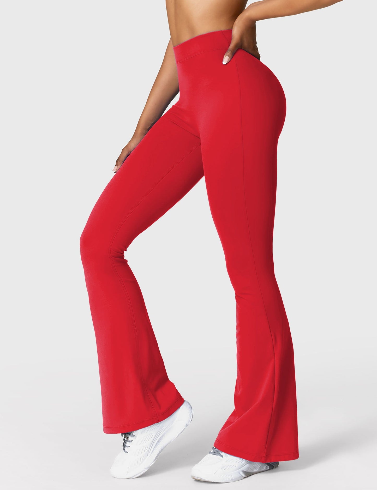V-Back Flare Leggings