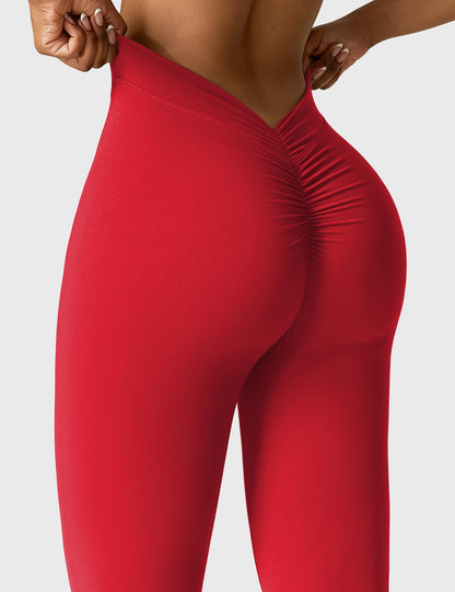 V-Back Flare Leggings