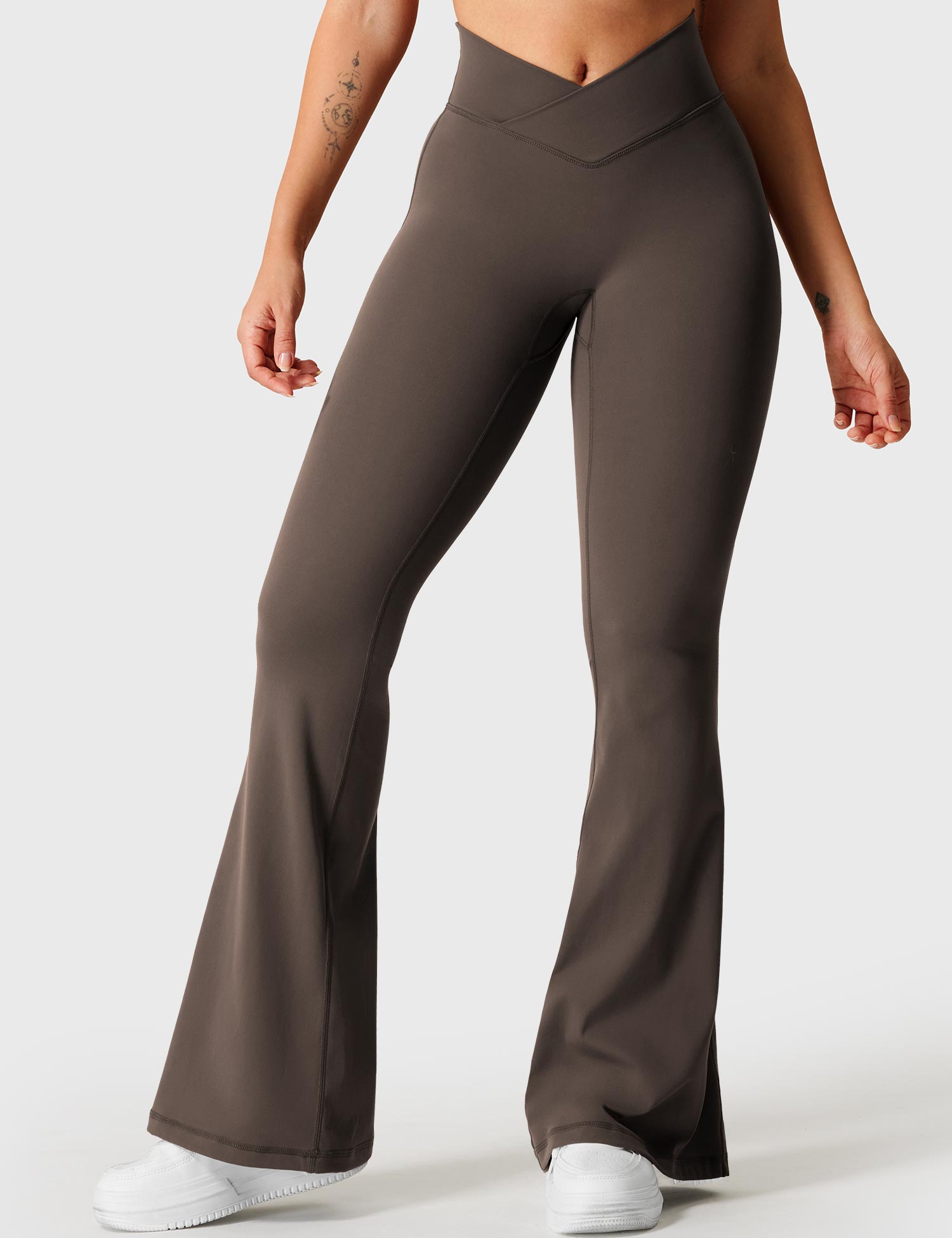 V-Waistband Flare Leggings
