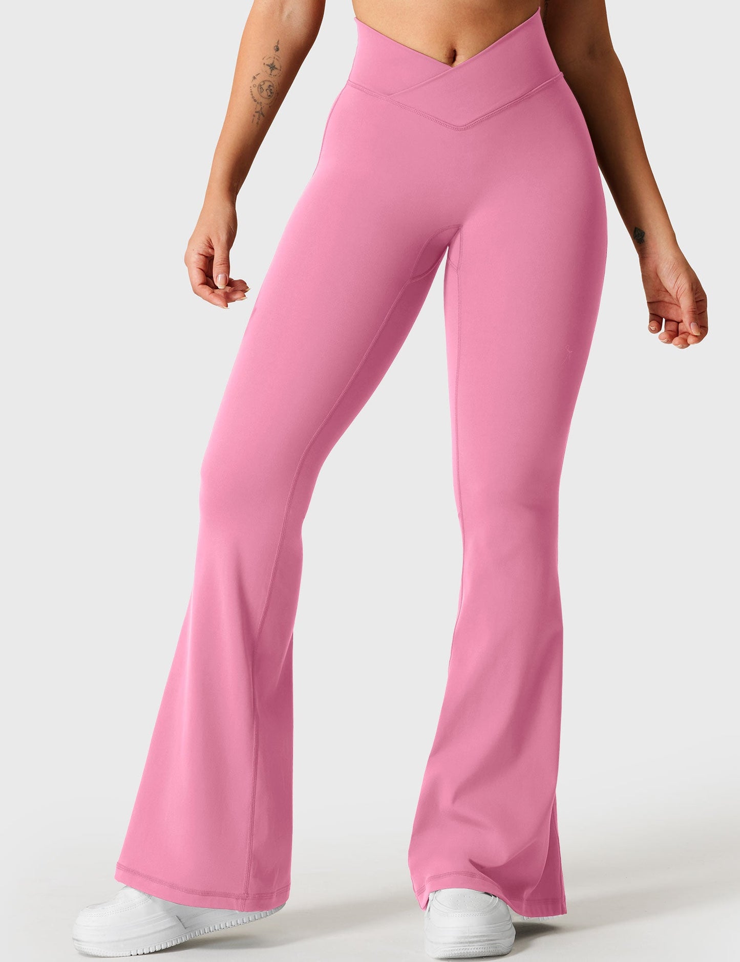 V-Waistband Flare Leggings