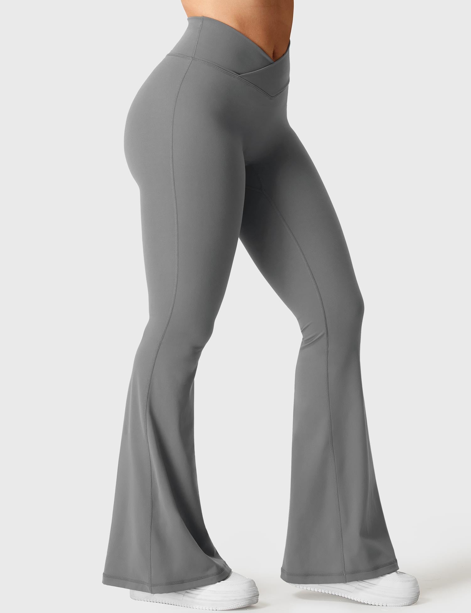 V-Waistband Flare Leggings