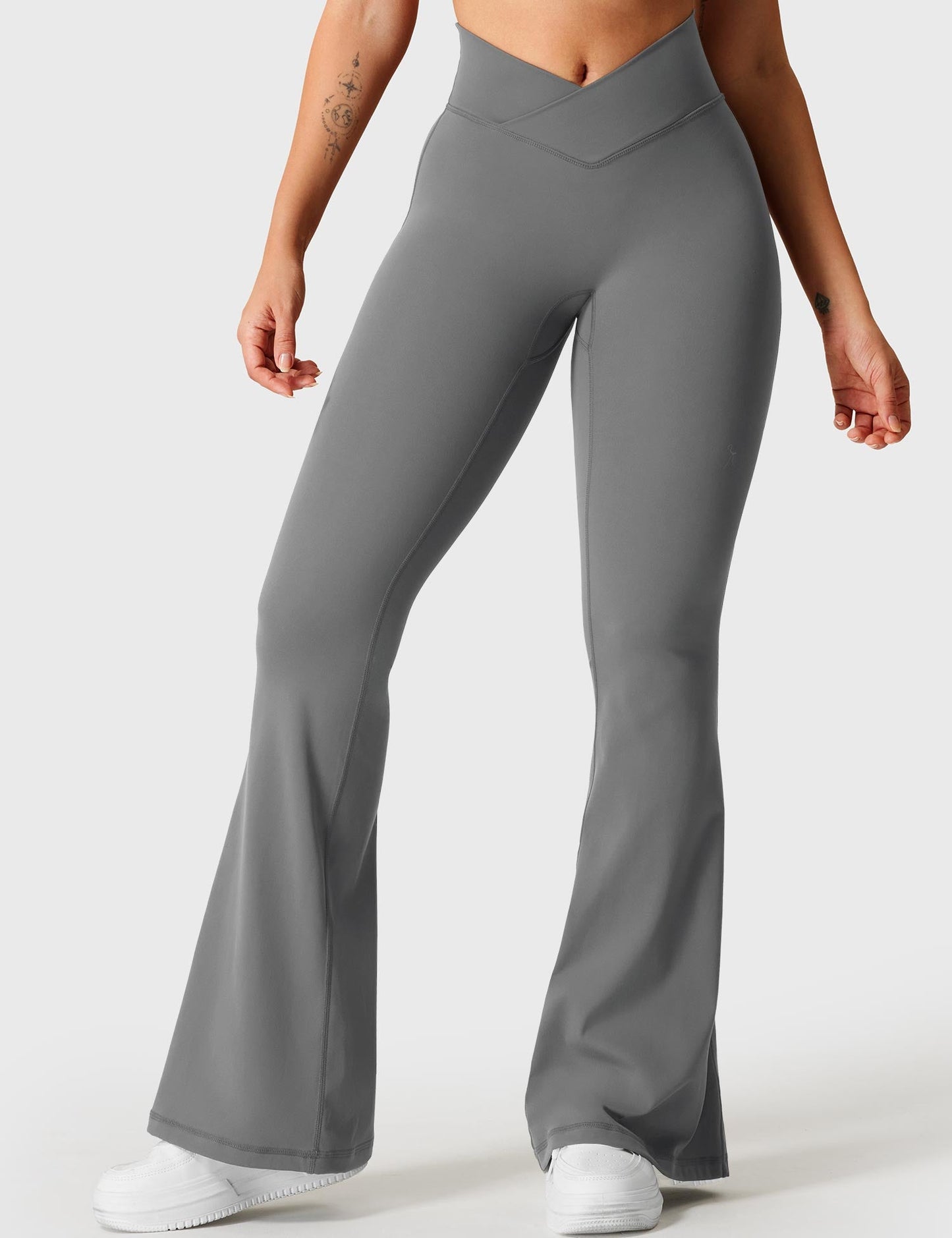 V-Waistband Flare Leggings