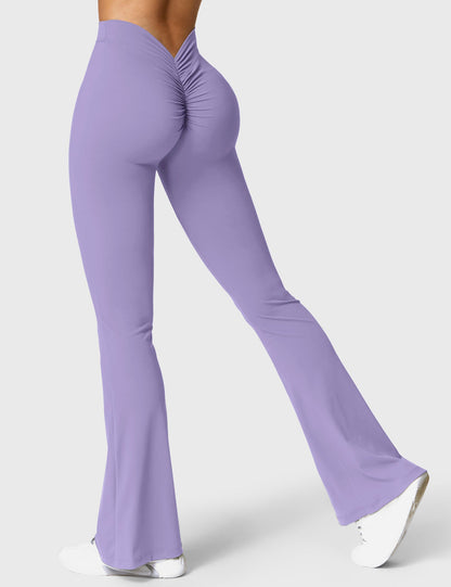 V-Back Flare Leggings