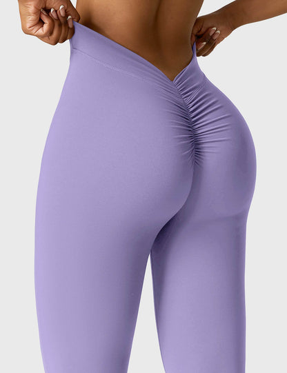 V-Back Flare Leggings