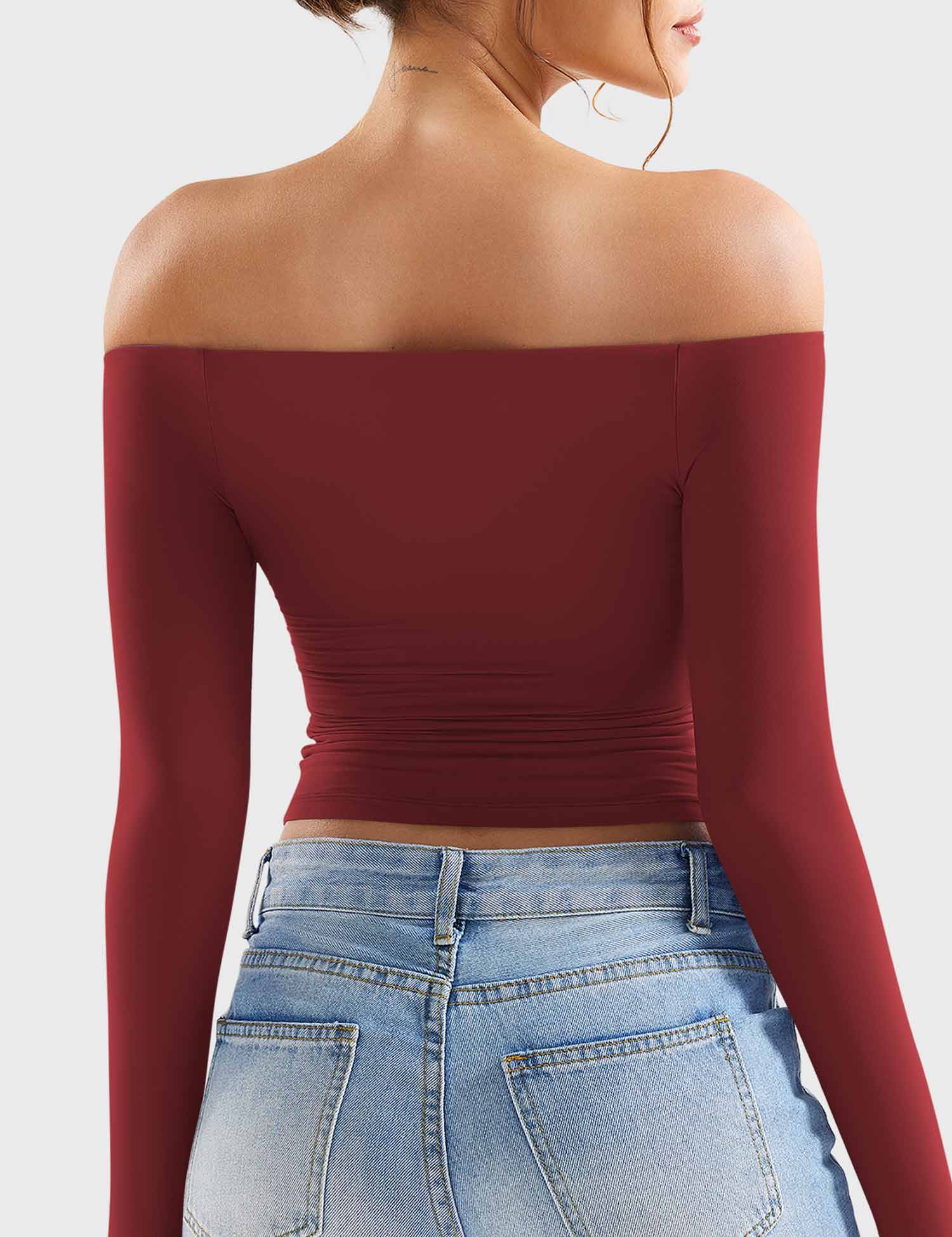 Off Shoulder Crop Top