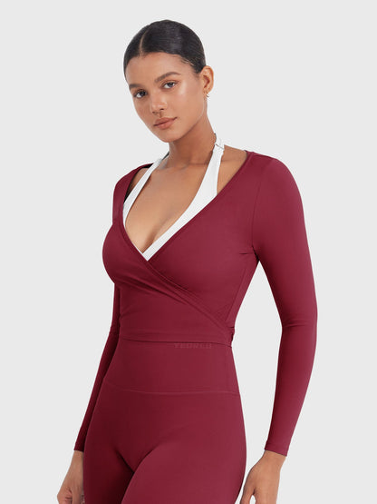 Long Sleeve Ballet Wrap Top