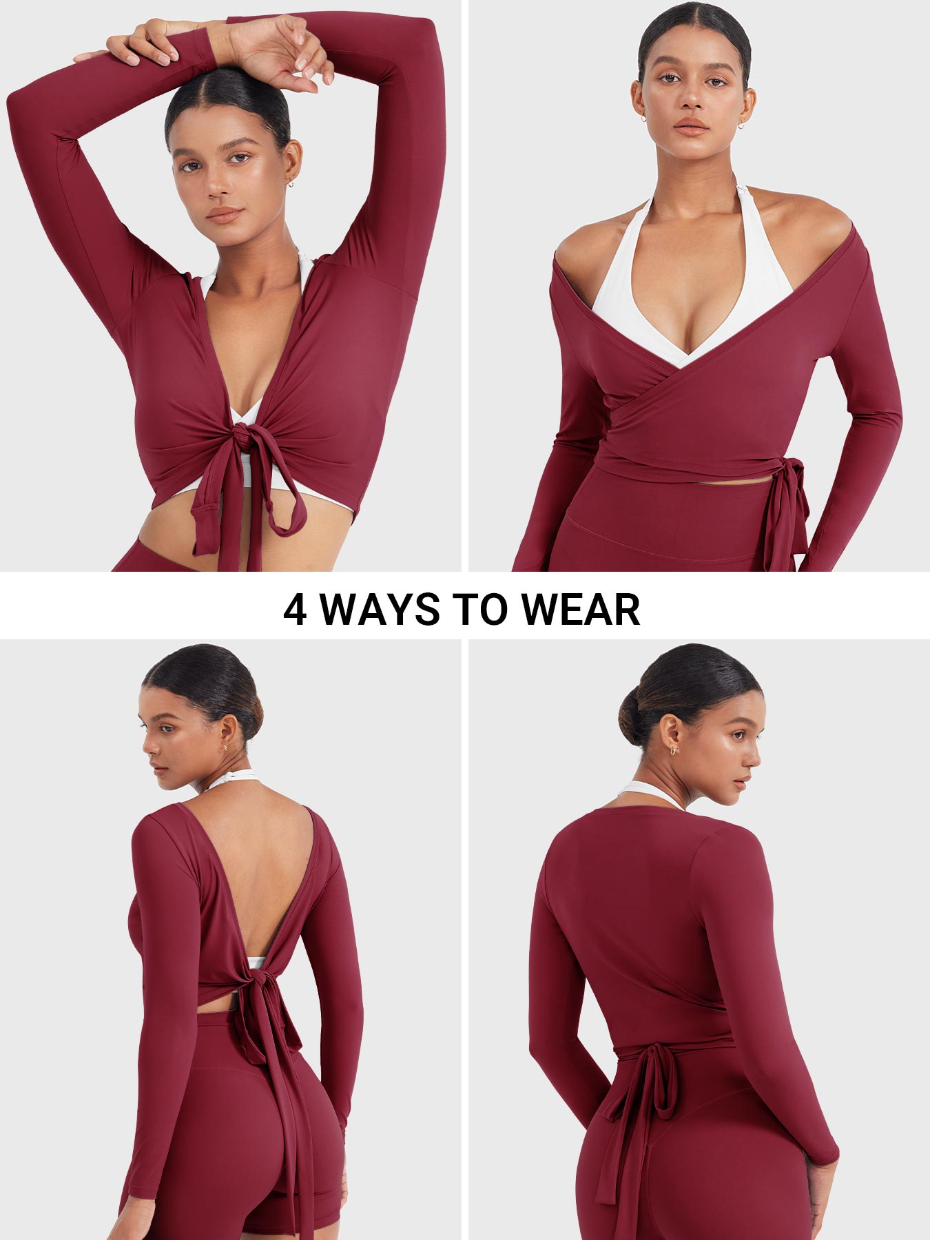 Long Sleeve Ballet Wrap Top