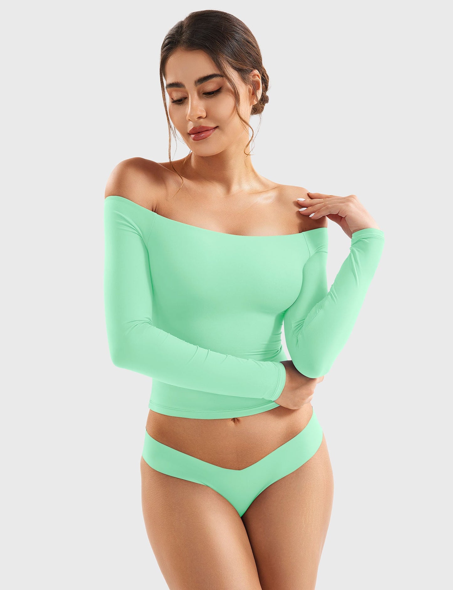Off Shoulder Crop Top