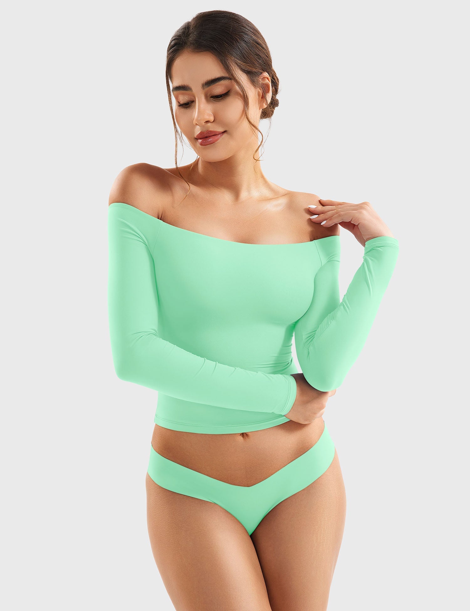 Off Shoulder Crop Top