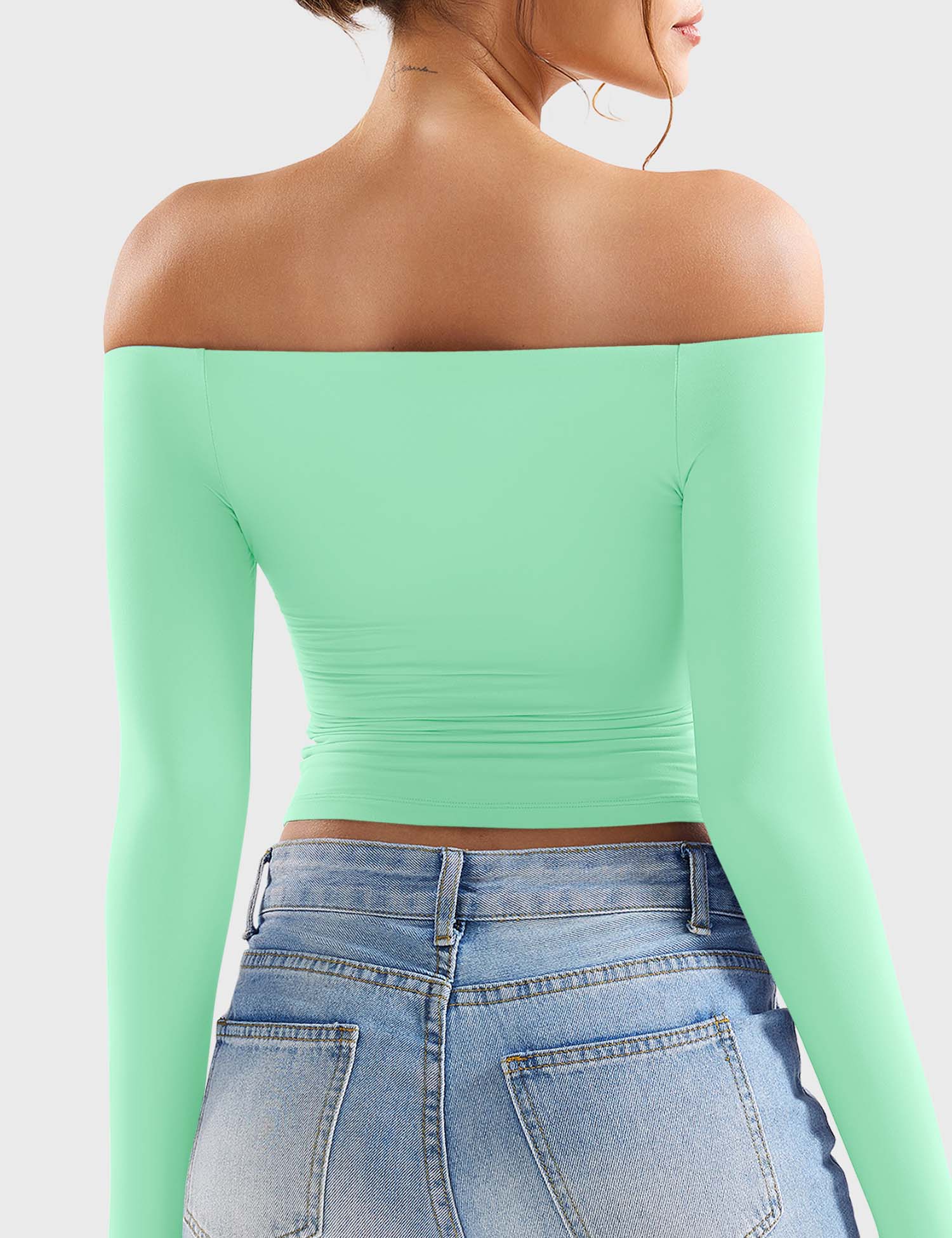 Off Shoulder Crop Top
