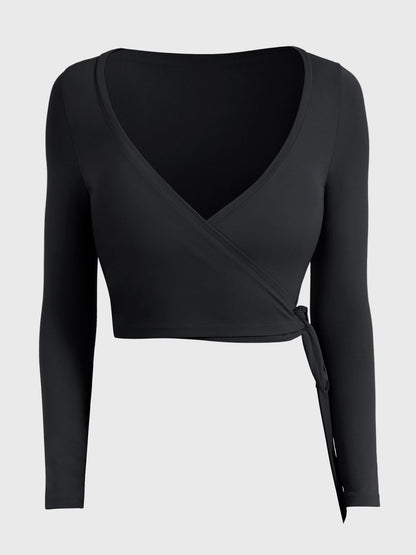 Long Sleeve Ballet Wrap Top