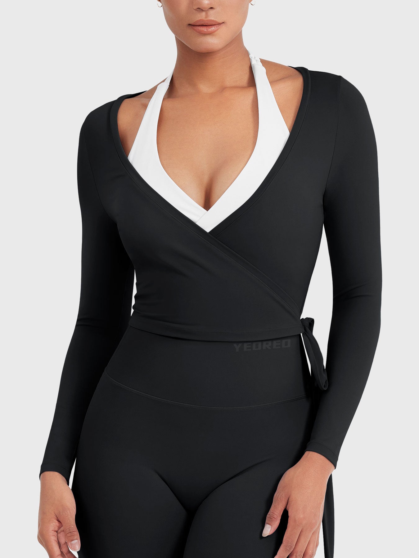 Long Sleeve Ballet Wrap Top